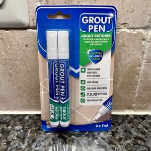 Grout Pen - White Tile Paint Marker 2 pack